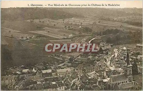 Cartes postales Chevreuse Vue Generale de Chevreuse prise du Chateau de la Madeleine
