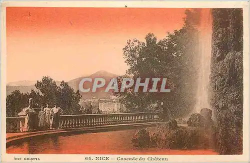 Cartes postales Nice Cascade du Chateau