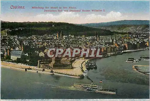 Cartes postales Coblenz Mundung der Mosel fu den Rhein