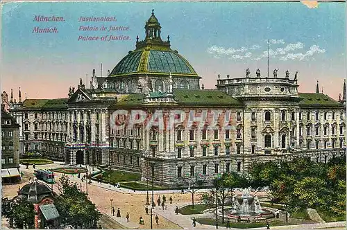 Cartes postales Munich Palais de Justice