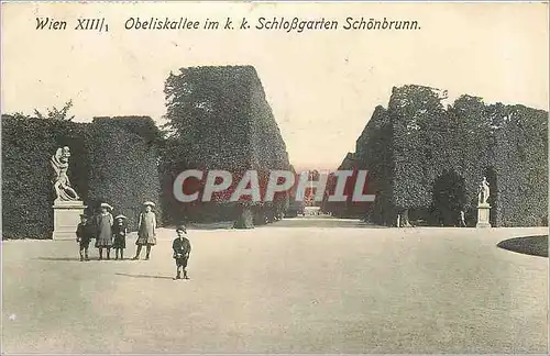Cartes postales Wien XIII Obeliskallee im kk Schlossgarten Schonbrunn