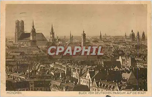 Cartes postales Munchen Blick vom Deutschen Museum auf die Stadt