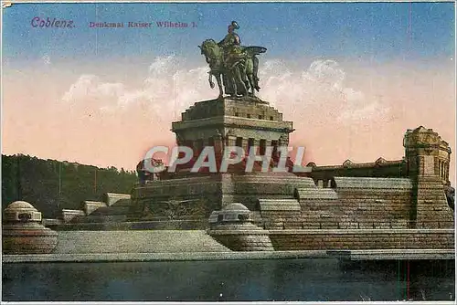 Cartes postales Coblenz Denkmal Kaiser Wilheim