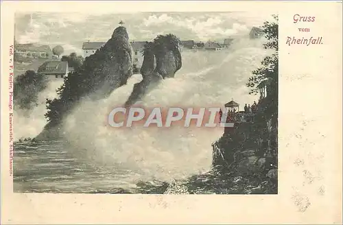 Cartes postales Gruss vom Rheinfall