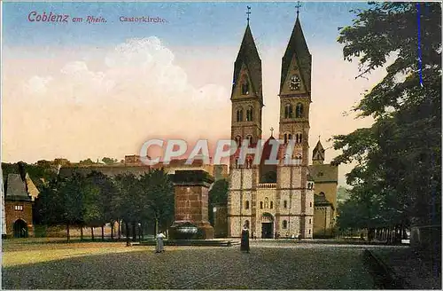 Ansichtskarte AK Coblenz am Rhein Castorkirche