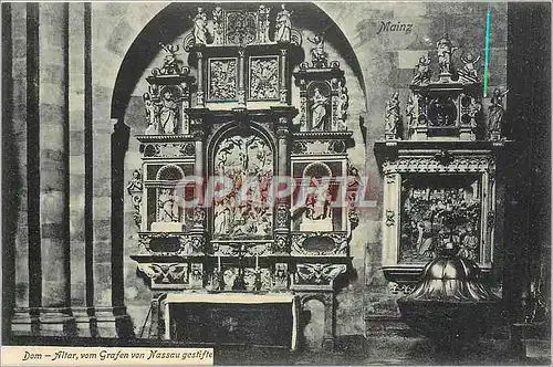 Cartes postales Dom Altar vom Grafen von Nassau gestifte Mainz