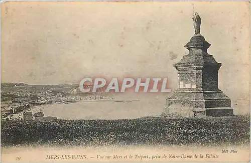 Ansichtskarte AK Mers les Bains Vue sur Mers et le Treport prise de Notre Dame de la Falaise