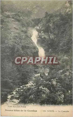 Cartes postales Beaux Sites de la Correze Gimel La Cascade