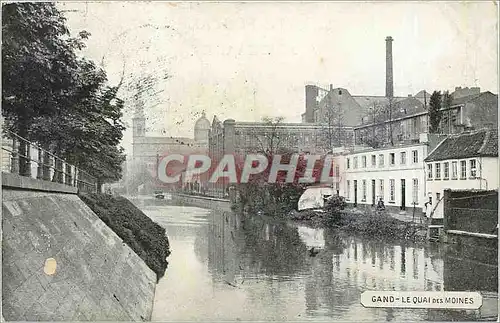 Cartes postales Gand Le Quai des Moines