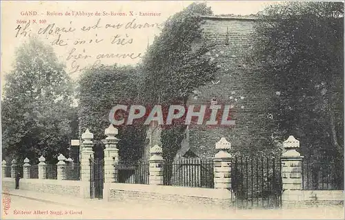Cartes postales Gand Ruines de l'Abbaye de St Bavon X Exterrieur