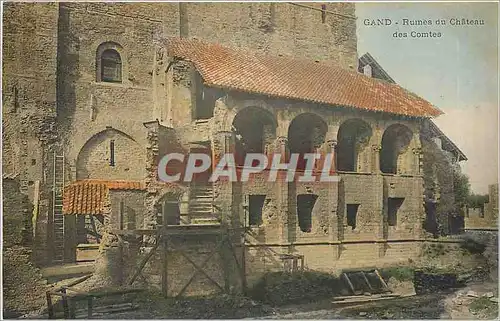 Cartes postales Gand Ruines du Chateau des Comtes