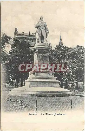 Cartes postales Anvers La Statue Jordaens