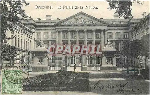 Cartes postales Bruxelles Le Palais de la Nation