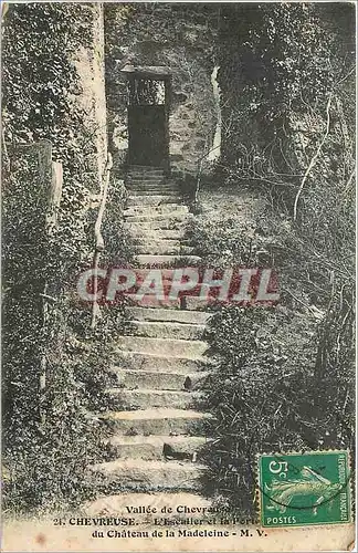 Ansichtskarte AK Vallee de Chevreuse L'Escalier et la Port du Chateau de la Madeleine