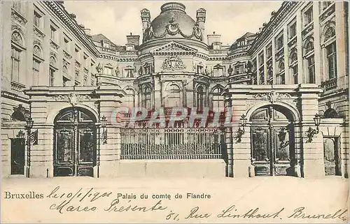 Cartes postales Bruxelles Palais du comte de Flandre