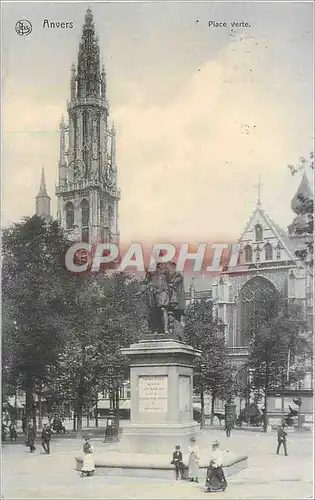 Cartes postales Anvers - Place Verte