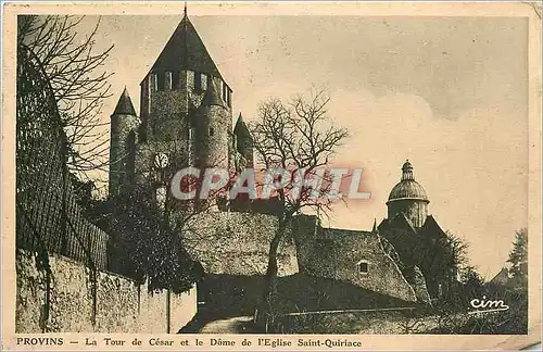 Ansichtskarte AK Provins - La Tour de Cesar et le D�me de l'Eglise Saint-Quiriace