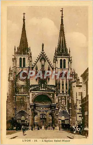 Ansichtskarte AK Lyon - L'Eglise Saint-Nizier