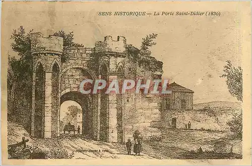 Ansichtskarte AK Sens Historique - La Porte Saint-Didier