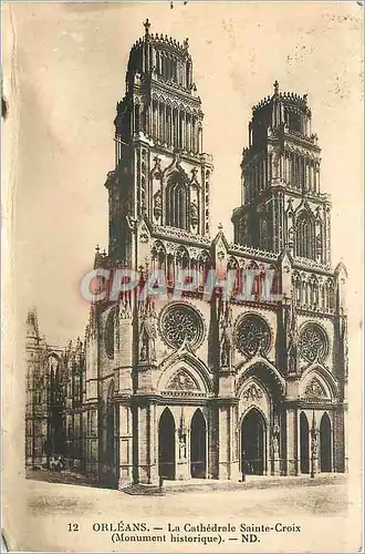 Ansichtskarte AK Orleans - La cathedrale Sainte-Croix monument historique