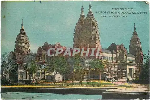 Cartes postales Marseille Exposition Coloniale 1922 Palais de l'Inde -Chine