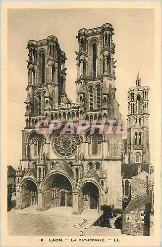 Cartes postales Laon - La Cathedrale