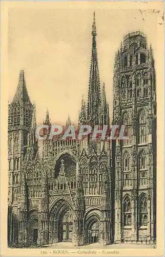 Cartes postales Rouen - Cathedrale - Ensemble