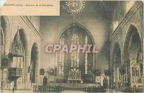 Ansichtskarte AK Mirande - Interieur de la Cathedrale