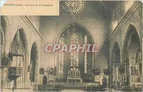 Cartes postales Mirande - Interieur de la Cathedrale