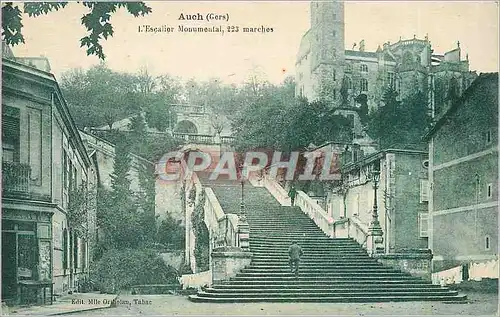 Cartes postales Auch l'Escalier Monnumental  223 marches