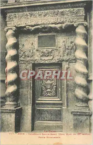 Cartes postales Auch - Cathedrale Sainte-Marie - Porte Renaissance