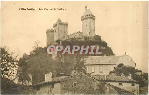 Cartes postales Foix - La Tours et le Tribunal