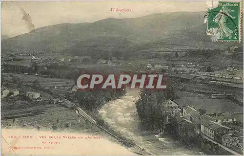 Cartes postales Foix - Vue sur la Vallee de l'Ariege en amont
