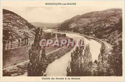 Cartes postales Besan�on-Les-Bains - Vallee du Doubs � la Malate