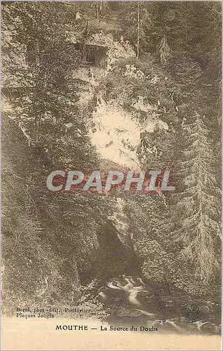Cartes postales Mouthe - La Source du Doubs