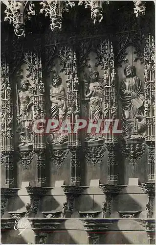 Ansichtskarte AK Auch - La Cathedrale - quelques statues en Bois Sculpte