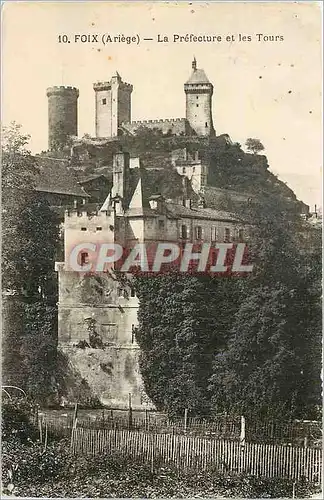Cartes postales Foix - La Prefecture et Les Tours