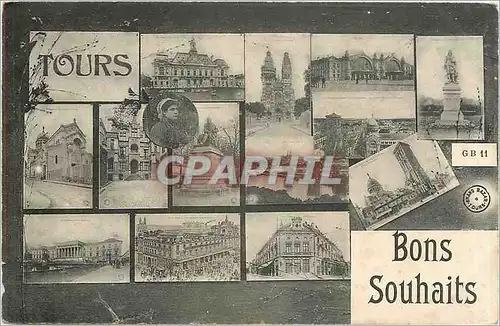 Cartes postales Tours Bons Souhaits