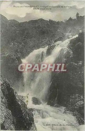 Cartes postales Route de l'Hospitalet Ariege - Cascade de Saliens