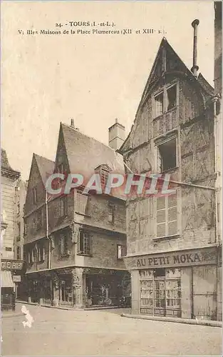 Ansichtskarte AK Tours - Vieilles  Maisons de la Place Plumereau