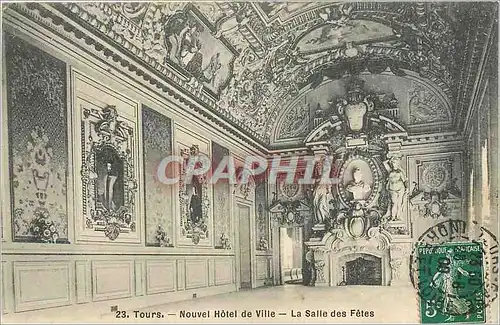 Cartes postales Tours - Nouvel Hotel de Ville - La Salle des Fetes