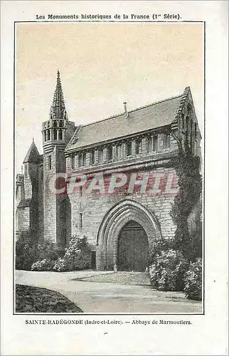 Ansichtskarte AK Sainte-Radegonde  -  Abbaye de Marmoutiers