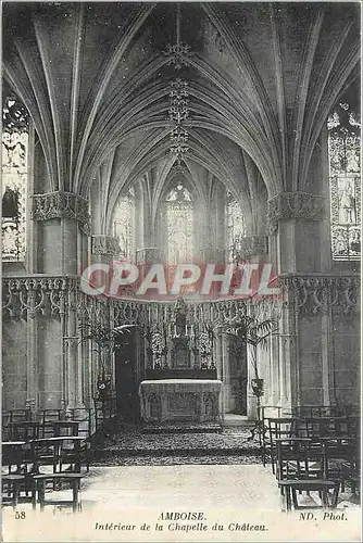 Cartes postales Amboise - Interieur de la Chapelle du Ch�teau