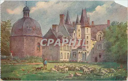 Cartes postales Les Rochers Berger Moutons