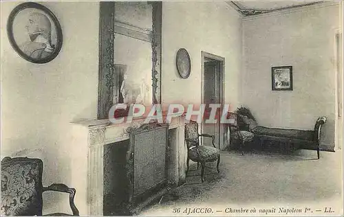 Ansichtskarte AK Ajaccio - Chambre ou naquit Napoleon