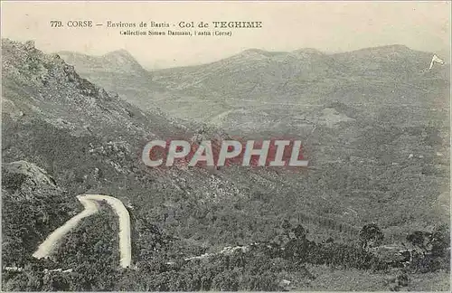 Cartes postales Corse - Environs de Bastia - Col de Teghime