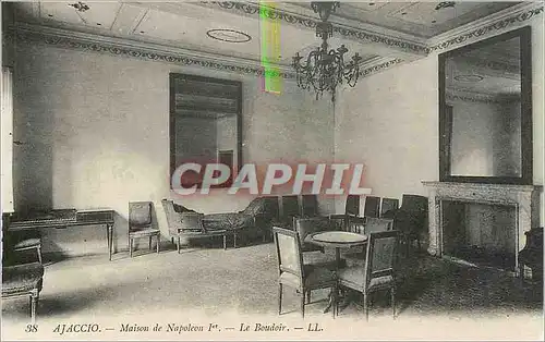 Cartes postales Ajaccio - Maison de Napoleon 1er - Le Boudoir