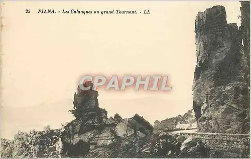 Cartes postales Piana - Les Calanques au grand Tournant