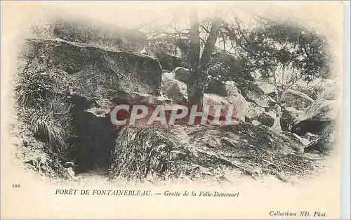 Cartes postales Foret de Fontainebleau -  Grotte de la Folie-Denecourt