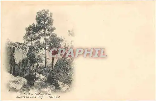 Cartes postales Foret de Fontainebleau -  Rochers du Mont-Ussy